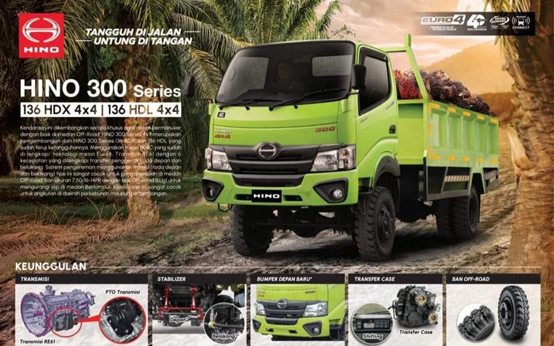 Harga Hino Dutro 136 HDX 4X4